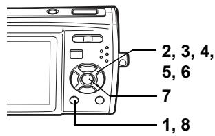 2, 3, 4, 5, 6 7 1, 8