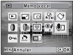 Mémo vocal MENU Annuler OK OK