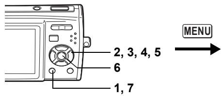2, 3, 4, 5 6 1, 7 MENU