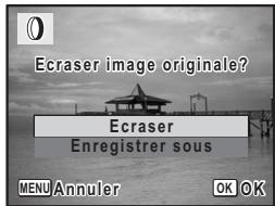 0 Ecraser image originale? Ecraser Enregistrer sous MENU Annuler OK OK