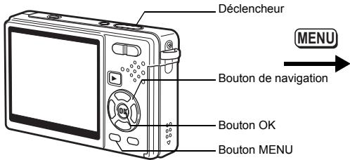 PENTAX OPTIO S12 - Presse le déclencheur à mi-course. - 3