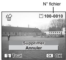 PENTAX OPTIO S12 - Suppression de l'image affichée - 1