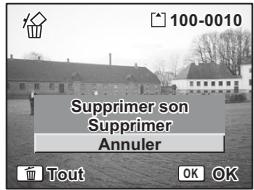 PENTAX OPTIO S12 - Suppression d'un méo vocal uniquement - 1