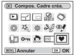 PENTAX OPTIO S12 - Ajout d'un cadre créatif (Compos. Cadre créé.) - 1
