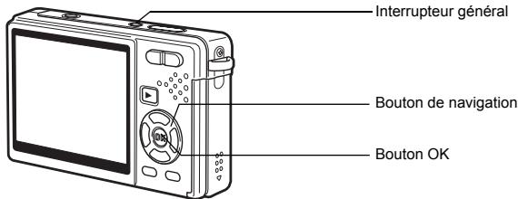 PENTAX OPTIO S12 - Réglages initiaux (réglage de la langue d'affichage ainsi que de la date et de l'heure) - 1