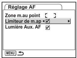 PENTAX OPTIO S12 - Réglage du limiteur de mise au point - 1