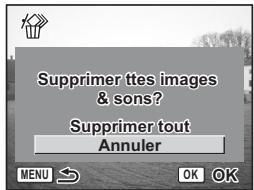 PENTAX OPTIO S12 - Supprimer toutes les images - 2
