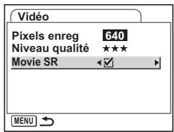 PENTAX OPTIO S12 - Compensation des vibrations de l'appareil en cours d'enregistrement de séquences video (Movie SR) - 1