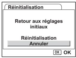 PENTAX OPTIO S12 - Réinitialisation des réglages par défaut - 1