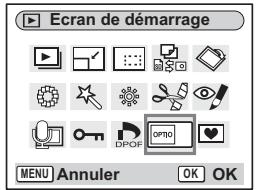 PENTAX OPTIO S12 - Réglage de l'écran de démarriage - 1