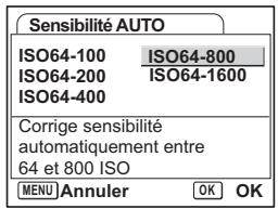 PENTAX OPTIO S12 - Sélection de la sensibilité - 2