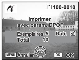 PENTAX OPTIO S12 - Impression à l'aide des réglages DPOF - 1