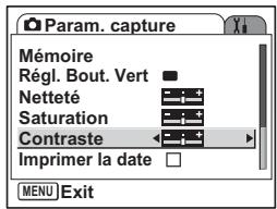 PENTAX OPTIO S12 - Réglage du contraste de l'image - 1