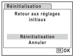 PENTAX OPTIO W60 - Réinitialisation des réglages par défaut (réinitialisation) - 2