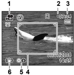 PENTAX OPTIO W60 - Enregistrement d'une série videoo - 2