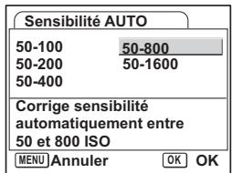 PENTAX OPTIO W60 - Sélectionnez [AUTO] puis appuyez sur le bouton de navigation (▶). - 2