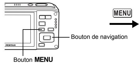 PENTAX OPTIO W60 - Modification des fonctions attribuées - 1