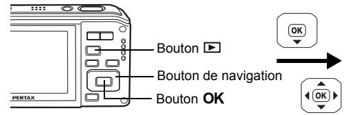 PENTAX OPTIO W60 - Suppression de toutes les images et fichiers son - 3
