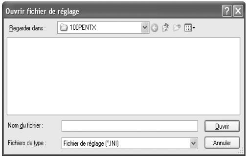 PENTAX PHOTO BROWSER 3 - Enregistrement des réglages du fichier image - 2