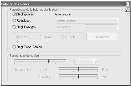 PENTAX PHOTO BROWSER 3 - - Réglage de la balance des blancs - 1