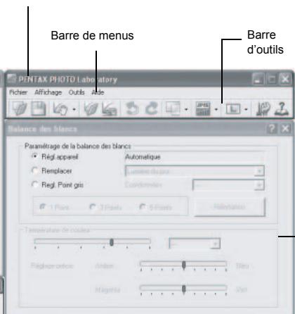 PENTAX PHOTO LABORATORY 2.1 - À propos de la fenêtre PENTAX PHOTO Laboratory 2.1 - 2