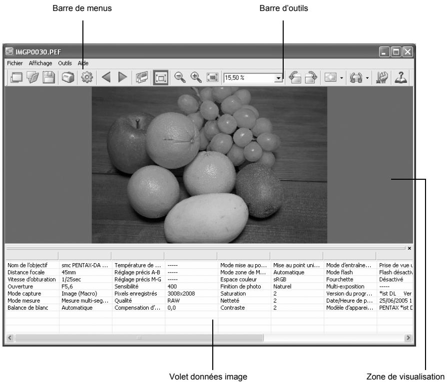 PENTAX PHOTO LABORATORY 2.1 - Fenêtre de l'image principale - 1