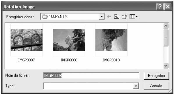 PENTAX PHOTO LABORATORY 2.1 - Enregistrement d'une image après rotation - 2