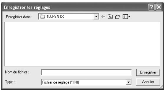 PENTAX PHOTO LABORATORY 2.1 - Cliquez sur la commande [Enregister les réglages] dans le menu [Outils] du panneau principal ou cliquez sur l'icone - 1