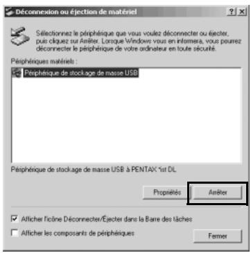 PENTAX PHOTO LABORATORY 2.1 - Mettez l'appareil hors tension et débranche le cable USB de votre PC et de votre apparéil. - 3