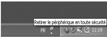 PENTAX PHOTO LABORATORY 3 - Double-cliquez sur l'icone [Retirer le péripérisque en toute sécurité] de la barre des tâches. - 1