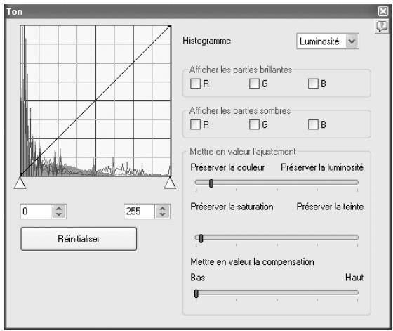 PENTAX PHOTO LABORATORY 3 - - Réglage de la courbe des tons/de l'histogramme - 1