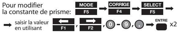 PENTAX R-325NX - Modifier les constantes de cible - 2