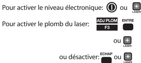 PENTAX R-326EX - Centrage et mise à niveau (Plomb du laser et niveau électronique) - 1