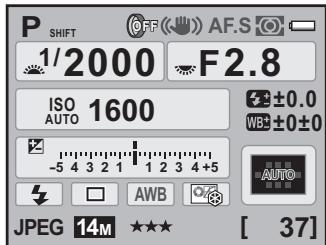 PENTAX K-7 - Contrôlez l'écran de contrôle LCD puis appuyez sur le bouton INFO. - 2