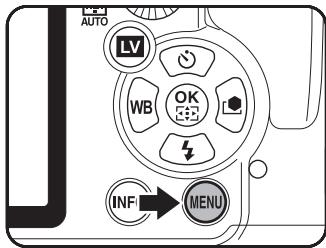 PENTAX K-7 - Appuyez sur le bouton MENU. - 1