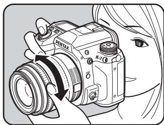 PENTAX K-7 - Utilisation du cadre de visée - 2