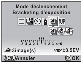 PENTAX K-7 - Sélectionnez 📋 à l'aide du bouton de navigation (◀▶). - 1
