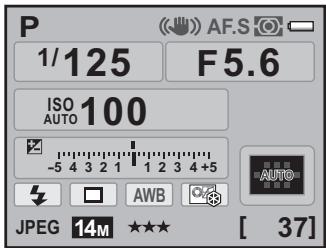 PENTAX K7 - Confirmez la vitesse d'obturation et l'ouverture. - 1