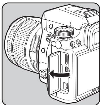 PENTAX K7 - Utiliser l'adaptateur secteur (en option) - 1