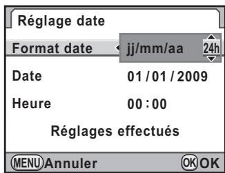 PENTAX K7 - Réglage de la date et de l'heure - 2