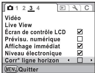 PENTAX K7 - Correction de l'inclinaison des images - 1