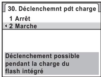 PENTAX K7 - Comment autoriser la prise de vue pendant le chargement du flash - 1