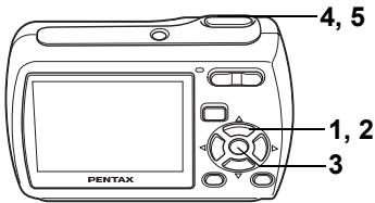 PENTAX OPTIO E30 - Sauvegarde des réglages (Mémoire) - 3