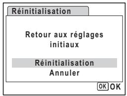 PENTAX OPTIO E30 - Réinitialisation des réglages par défaut (Réinitialisation) - 1