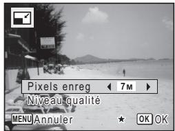 PENTAX OPTIO E30 - Modification de la taille et de la qualité d'image (Redéfinir) - 2
