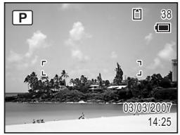 PENTAX OPTIO E30 - Choix des réglages optimaux par l'appareil lui-même (mode programme) - 1