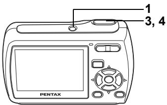 PENTAX OPTIO E30 - Appuyez sur le bouton OK. - 4