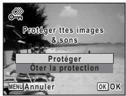 PENTAX OPTIO E30 - Protection de l'ensemble des images/des fichiers son - 2