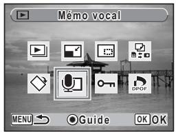 PENTAX OPTIO E30 - Enregistrement d'un mémo vocal - 1