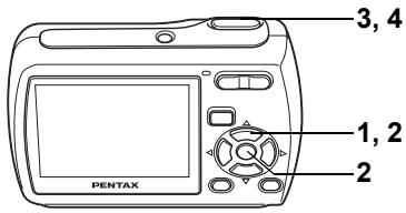 PENTAX OPTIO E30 - Appuyez complètement sur le bouton de l'obturateur. - 1